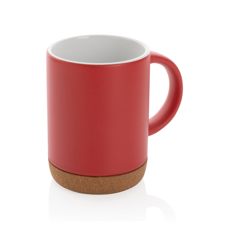 Load image into Gallery viewer, Ceramic mug with cork base 280ml - Custom Wood Designs
