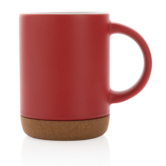 Ceramic mug with cork base 280ml - Custom Wood Designs