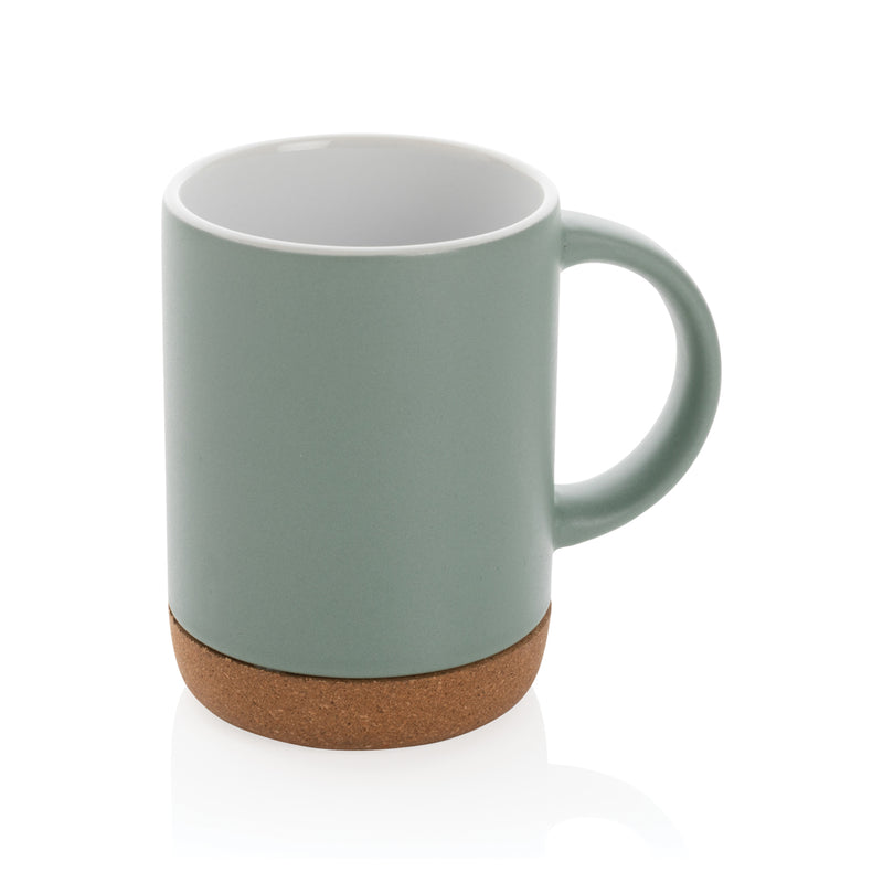 Load image into Gallery viewer, Ceramic mug with cork base 280ml - Custom Wood Designs
