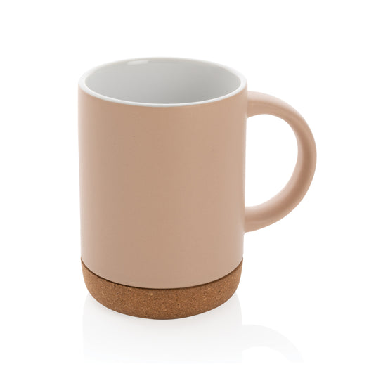 Ceramic mug with cork base 280ml - Custom Wood Designs