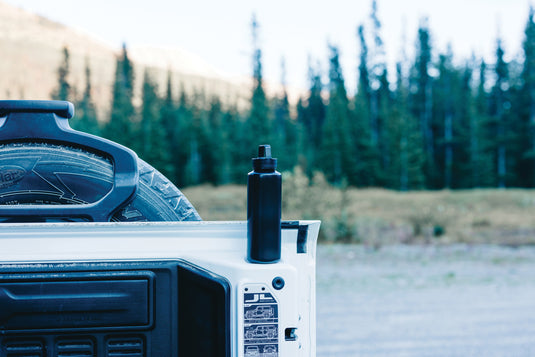 RCS certified recycled PP water bottle with handle - Custom Wood Designs