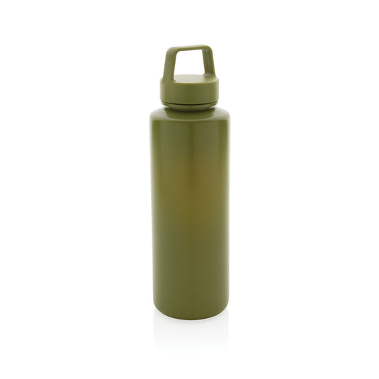 RCS certified recycled PP water bottle with handle - Custom Wood Designs