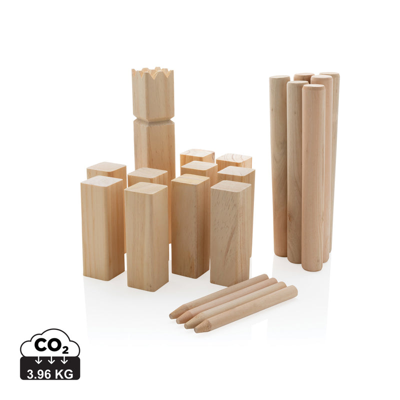 Load image into Gallery viewer, Wooden kubb set - Custom Wood Designs
