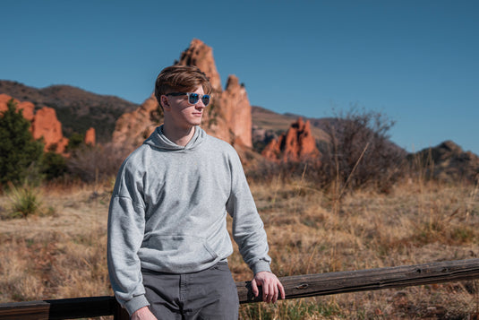 Gleam RCS recycled PC mirror lens sunglasses - Custom Wood Designs