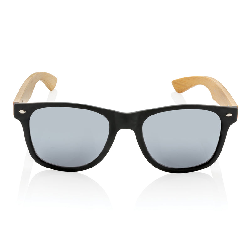 Load image into Gallery viewer, Bamboo and RCS recycled plastic sunglasses - Custom Wood Designs
