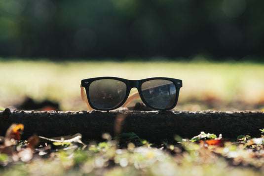 Bamboo and RCS recycled plastic sunglasses - Custom Wood Designs
