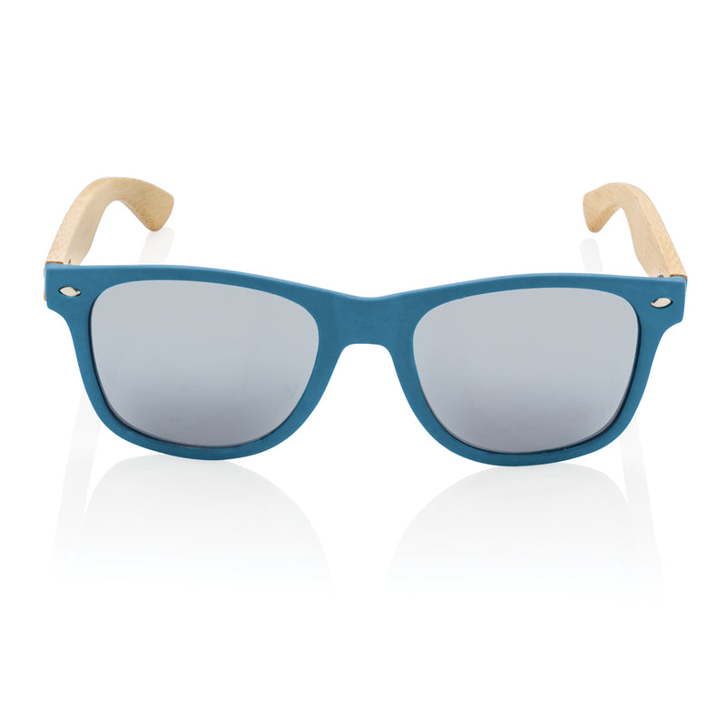 Load image into Gallery viewer, Bamboo and RCS recycled plastic sunglasses - Custom Wood Designs
