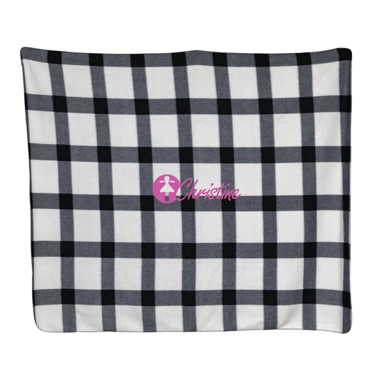 Soft plaid fleece blanket - Custom Wood Designs