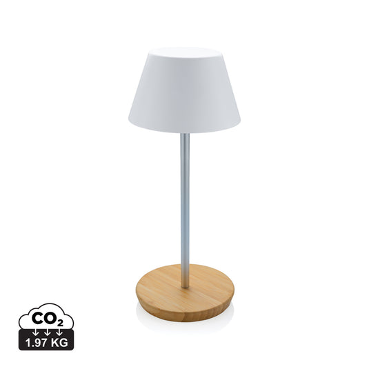 Pure Glow RCS usb-rechargeable recycled plastic table lamp - Custom Wood Designs