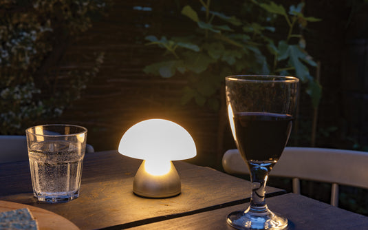 Luming RCS recycled plastic USB re-chargeable table lamp - Custom Wood Designs