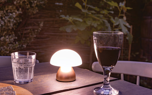 Luming RCS recycled plastic USB re-chargeable table lamp - Custom Wood Designs