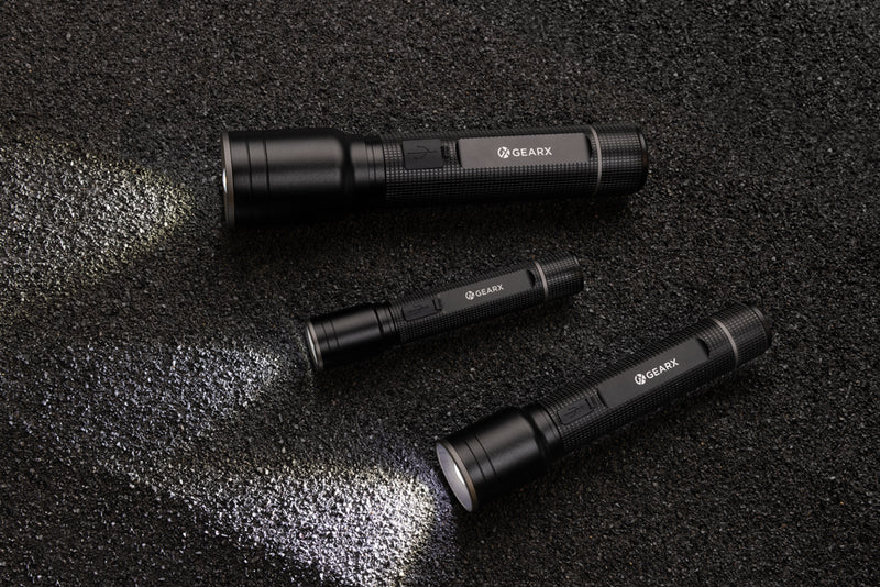 Load image into Gallery viewer, RCS recycled aluminum USB-rechargeable heavy duty torch - Custom Wood Designs
