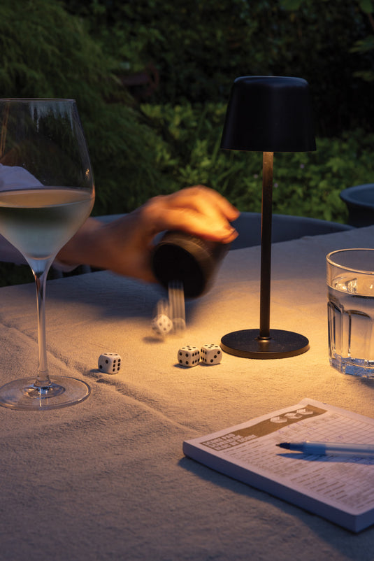 Zenic RCS recycled plastic USB re-chargable table lamp - Custom Wood Designs