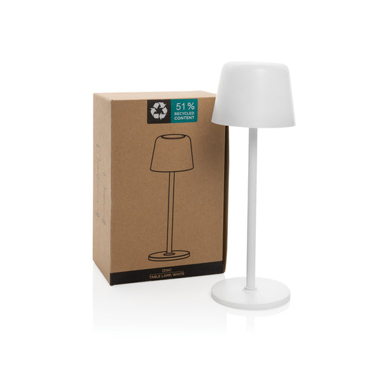 Zenic RCS recycled plastic USB re-chargable table lamp - Custom Wood Designs
