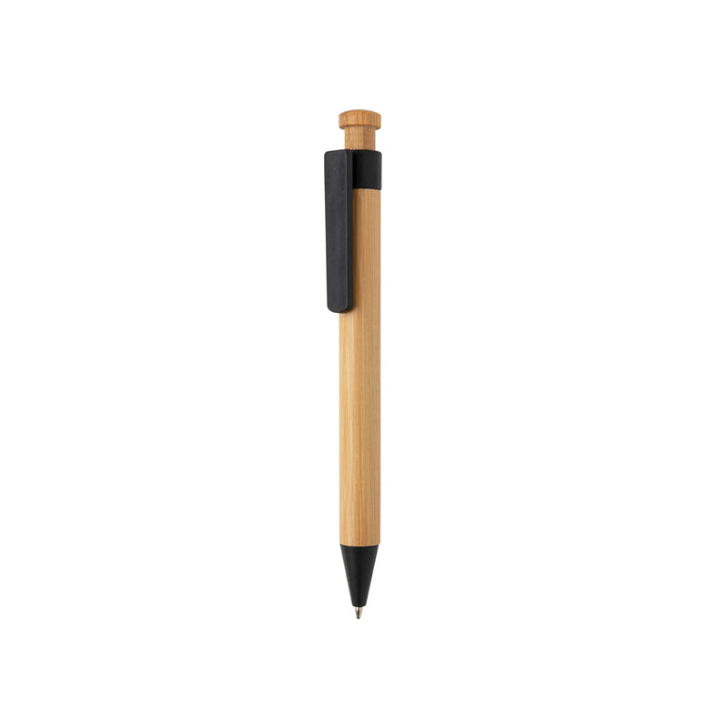 Load image into Gallery viewer, Bamboo pen with wheatstraw clip - Custom Wood Designs
