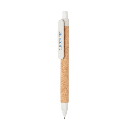 Write wheatstraw and cork pen - Custom Wood Designs