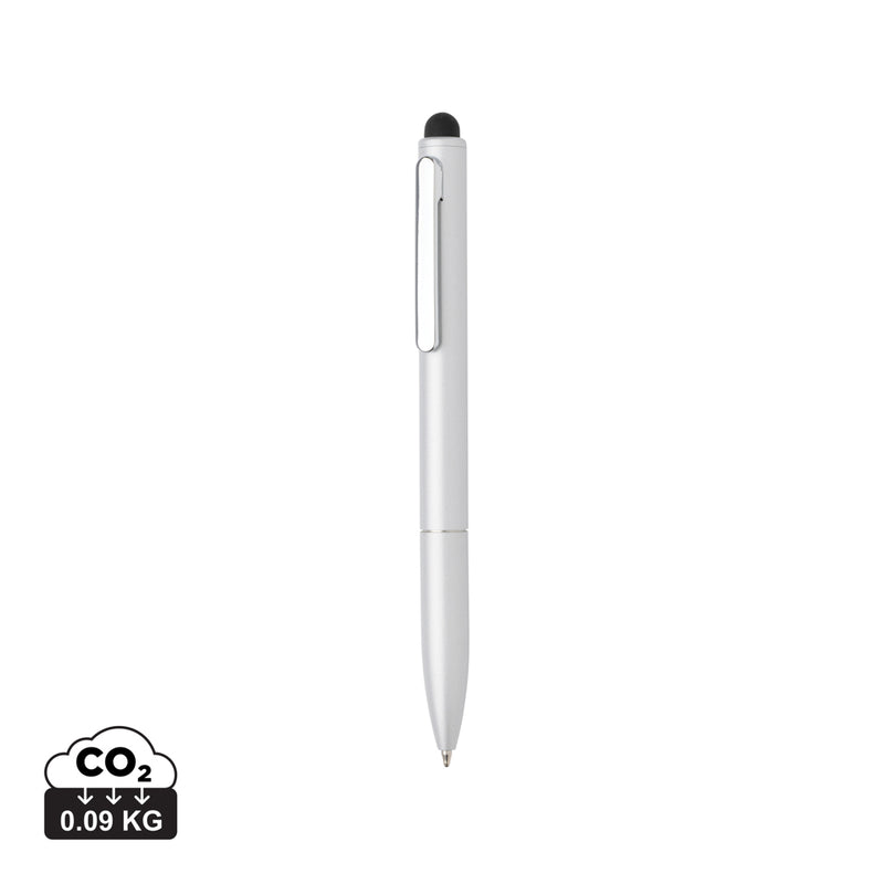 Load image into Gallery viewer, Kymi RCS certified recycled aluminium pen with stylus - Custom Wood Designs
