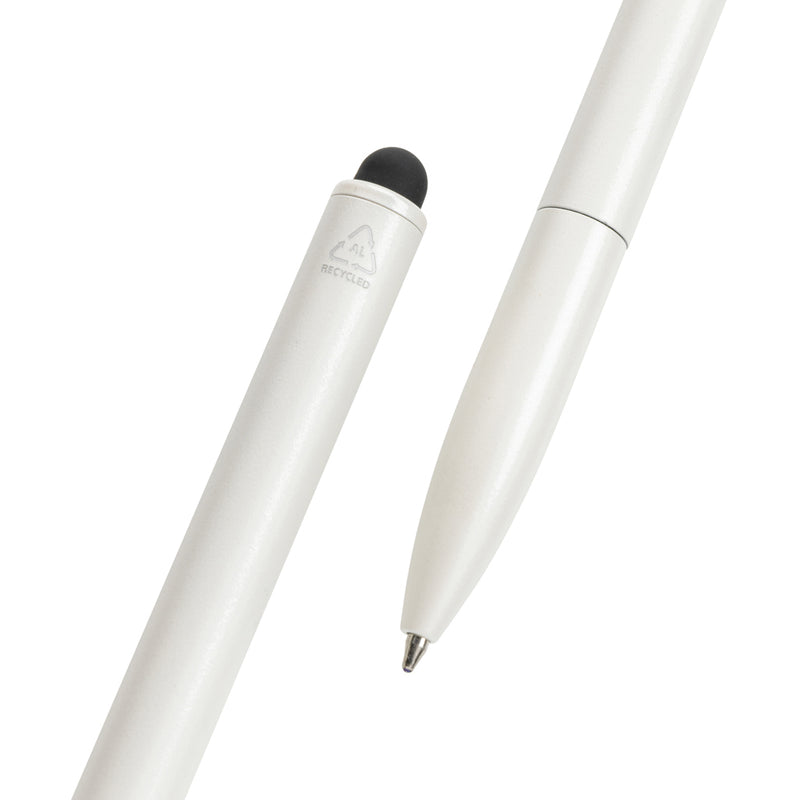 Load image into Gallery viewer, Kymi RCS certified recycled aluminium pen with stylus - Custom Wood Designs
