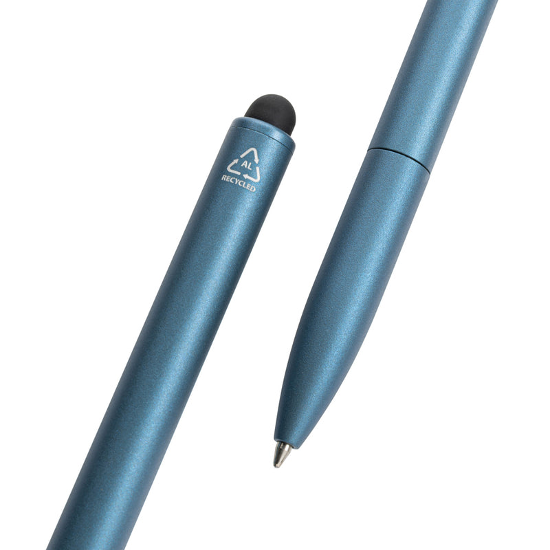 Load image into Gallery viewer, Kymi RCS certified recycled aluminium pen with stylus - Custom Wood Designs
