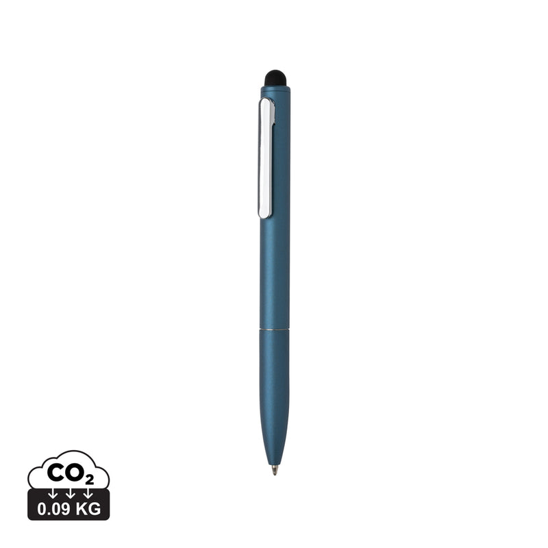 Load image into Gallery viewer, Kymi RCS certified recycled aluminium pen with stylus - Custom Wood Designs
