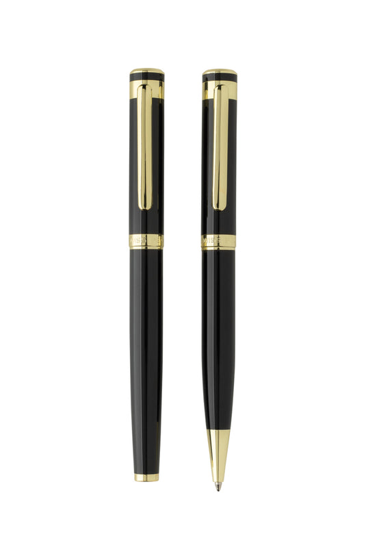 Swiss Peak Luca RCS recycled brass deluxe pen set - Custom Wood Designs