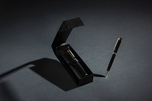 Swiss Peak Luca RCS recycled brass deluxe pen set - Custom Wood Designs