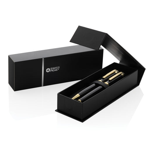 Swiss Peak Luca RCS recycled brass deluxe pen set - Custom Wood Designs