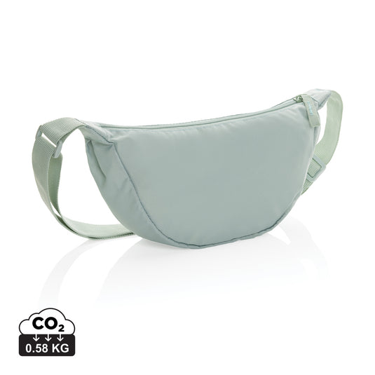 Crescent AWARE™ RPET half moon sling bag - Custom Wood Designs