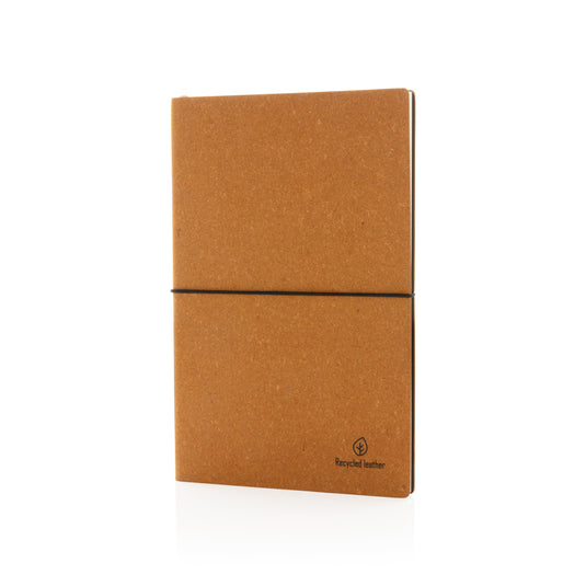 A5 GRS recycled leather notebook - Custom Wood Designs