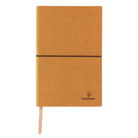 A5 GRS recycled leather notebook - Custom Wood Designs