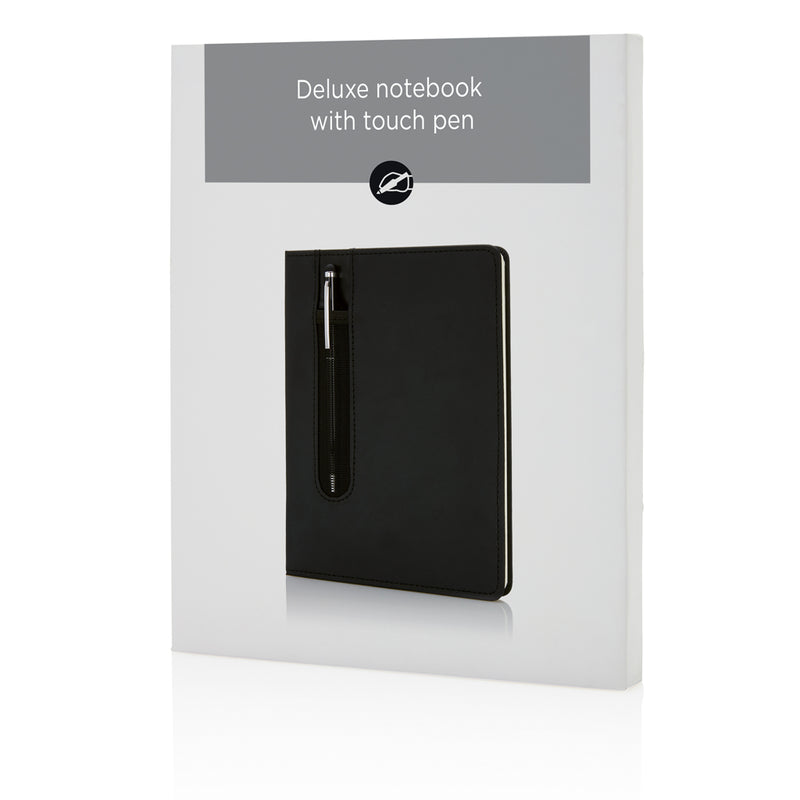 Load image into Gallery viewer, Standard hardcover PU A5 notebook with stylus pen - Custom Wood Designs
