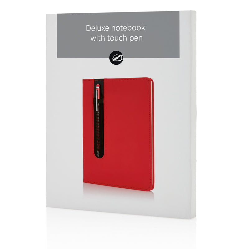 Load image into Gallery viewer, Standard hardcover PU A5 notebook with stylus pen - Custom Wood Designs
