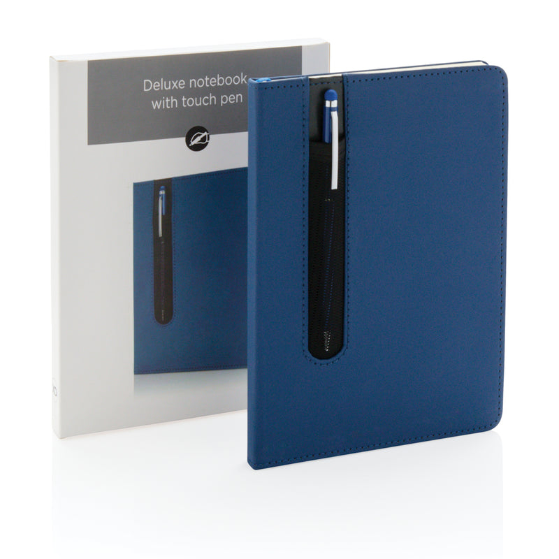 Load image into Gallery viewer, Standard hardcover PU A5 notebook with stylus pen - Custom Wood Designs
