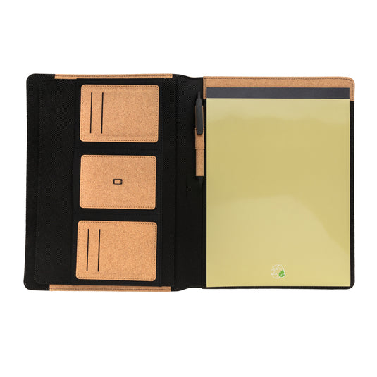 Deluxe cork portfolio A4 with pen - Custom Wood Designs