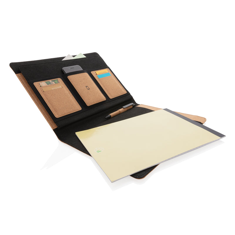Load image into Gallery viewer, Deluxe cork portfolio A4 with pen - Custom Wood Designs
