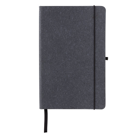 GRS Recycled leather hardcover notebook A5 - Custom Wood Designs
