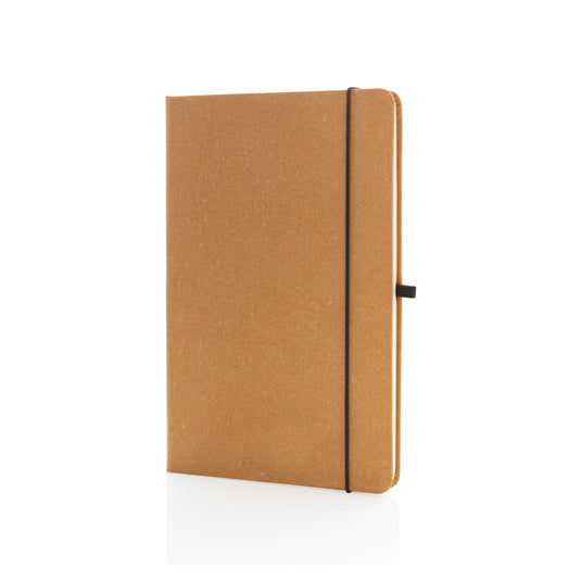 GRS Recycled leather hardcover notebook A5 - Custom Wood Designs