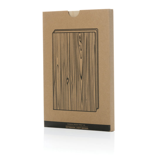 Kavana wood print A5 notebook - Custom Wood Designs