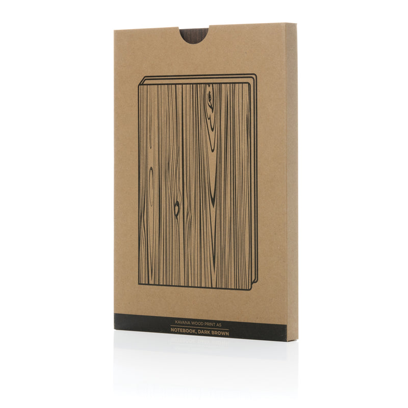 Load image into Gallery viewer, Kavana wood print A5 notebook - Custom Wood Designs

