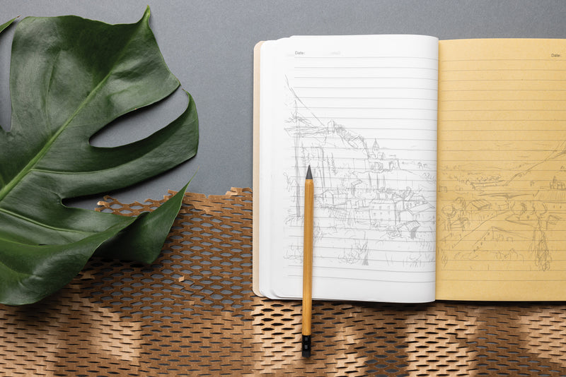 Load image into Gallery viewer, Elowen A5 tree free notebook - Custom Wood Designs
