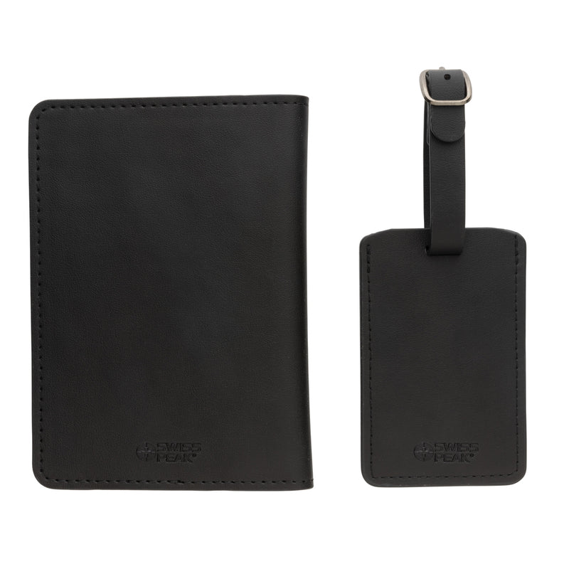 Load image into Gallery viewer, Swiss Peak GRS recycled PU travel gift set - Custom Wood Designs
