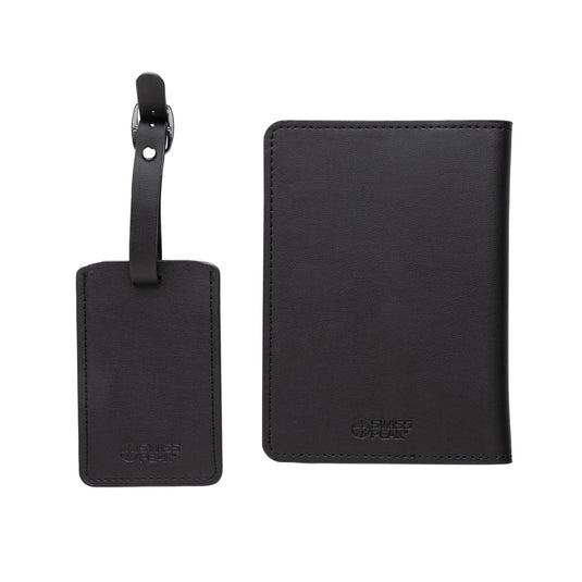 Swiss Peak GRS recycled PU travel gift set - Custom Wood Designs