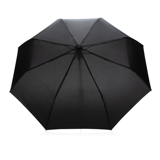 21" Impact AWARE™ RPET 190T mini auto open umbrella - Custom Wood Designs