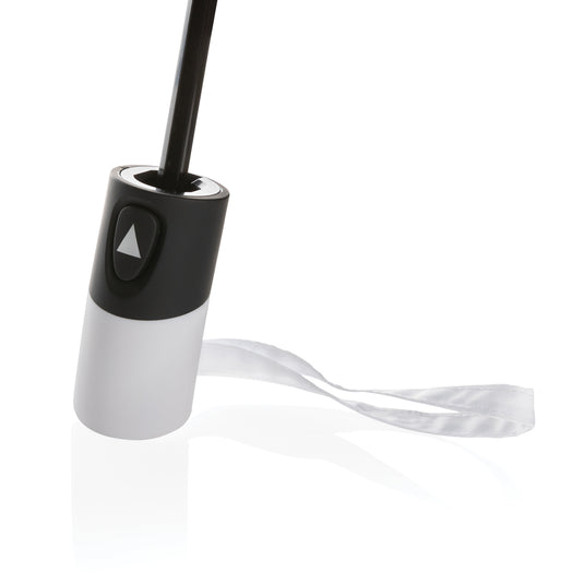 21" Impact AWARE™ RPET 190T mini auto open umbrella - Custom Wood Designs