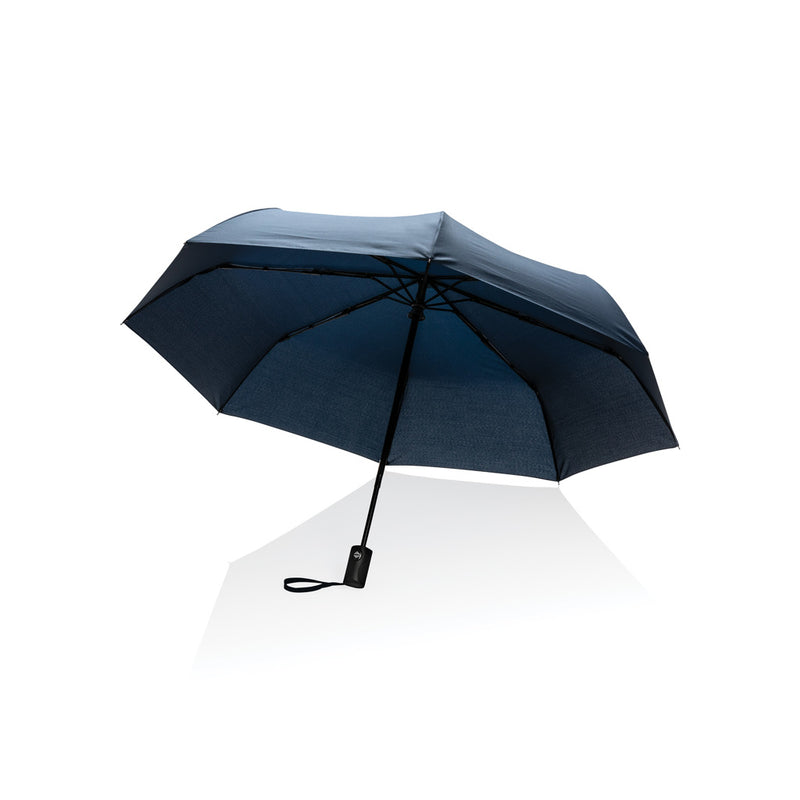 Load image into Gallery viewer, 21" Impact AWARE™ RPET 190T auto open/close umbrella - Custom Wood Designs
