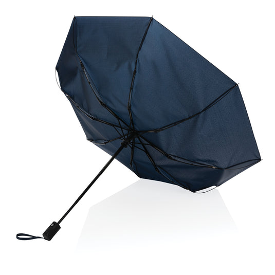 21" Impact AWARE™ RPET 190T auto open/close umbrella - Custom Wood Designs