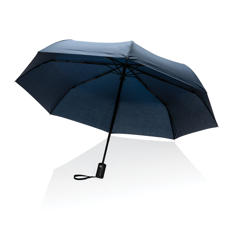 Load image into Gallery viewer, 21" Impact AWARE™ RPET 190T auto open/close umbrella - Custom Wood Designs
