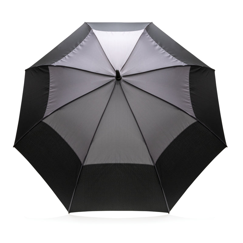 Load image into Gallery viewer, 27" Impact AWARE™ RPET 190T auto open stormproof umbrella - Custom Wood Designs
