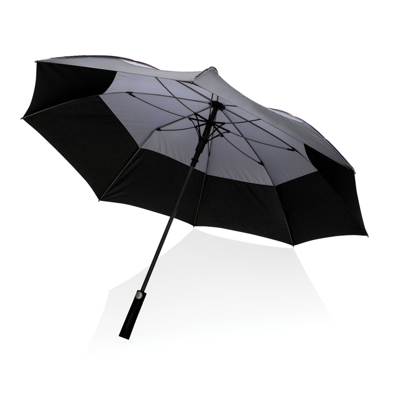 Load image into Gallery viewer, 27" Impact AWARE™ RPET 190T auto open stormproof umbrella - Custom Wood Designs
