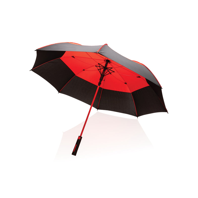 Load image into Gallery viewer, 27" Impact AWARE™ RPET 190T auto open stormproof umbrella - Custom Wood Designs
